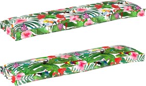 vidaXL Set de perne pentru palet Floral 2 pcs Jungla tropicală