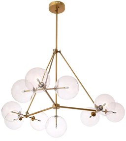 Lustra 10 surse de lumina design LUX Bermude