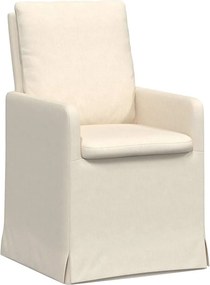 vidaXL Scaune de dining 2 pcs Bej 57 x 67 x 98 cm in