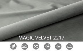 Pat de o persoană boxspring 90 cm Nivela (beton) (cu saltea și sp. depozitare). 1054615