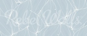 Fototapet, Big Leafs, Baby Blue, Rebel Walls