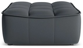 Puf Moni si tapiterie din piele naturala