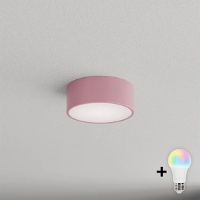 BRILAGI - Plafonieră LED RGBW CLARE 1xE27/12W/230V Ø 20 cm roz