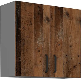 Dulap superior de bucătărie Oldie 80 G-72 2F (Antracit + Old style). 1049669