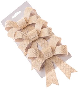 Set de funde de Crăciun 10 x 13 cm, crem, 3 buc., 10 cm