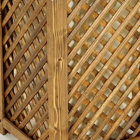 Cos pentru rufe din lemn, Verla, nuc, 57 cm