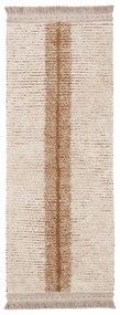 Covor tip traversă cărămiziu/bej din bumbac 80x230 cm Duetto Toffee – Lorena Canals