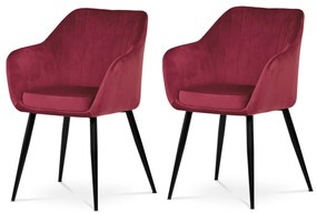 Set de scaune de sufragerie PIKA RED4, 2 buc