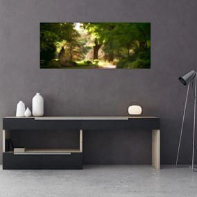 Tablou cu parc (120x50 cm), în 40 de alte dimensiuni noi