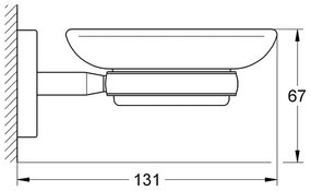 Suport pahar, savoniera dispenser ,Grohe BauCosmopolitan - 40585001