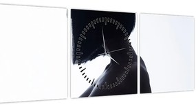 Tablou - Silueta feminină,nud (cu ceas) (90x30 cm)