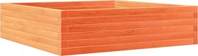 vidaXL Jardinieră de grădină, maro ceruit, 90x90x23 cm, lemn masiv pin
