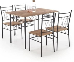 Set masa si 4 scaune FAUST, stejar