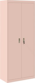 vidaXL Dulap de depozitare Roz 80 x 40 x 200 cm Oțel
