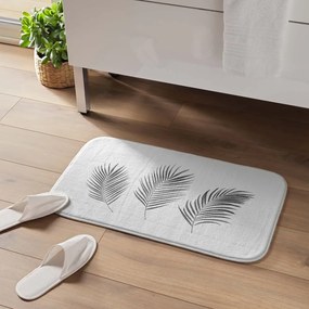 Covoraș de baie alb-argintiu 45x75 cm Orbella – douceur d'intérieur