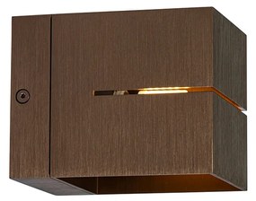 Set de 2 aplice inteligente bronz închis 9,7 cm, inclusiv WiFi G9 - Transfer Groove