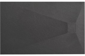 Cadita pentru dus Magnum neagra 100x80