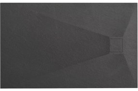 Cadita pentru dus Magnum neagra 100x80