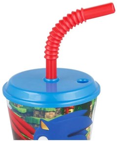 Sonic Ariciul Pahar cu pai Adventure, plastic 430 ml