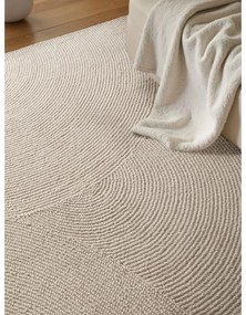 Covor în culoare naturală deschisă, țesut manual, din lână 200x300 cm Eleni Natural White – Hanse Home