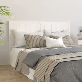 818106 vidaXL Tăblie de pat, alb, 185,5x4x100 cm, lemn masiv de pin