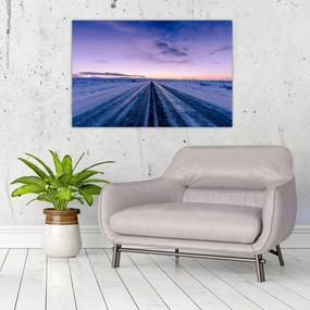Tablou - autostrada iarna (90x60 cm)