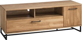Comodă lemn masiv natur Colmar Stejar, 54.4 × 144.2 × 48 cm