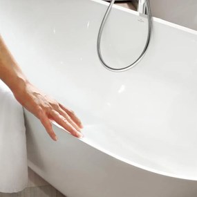 Cada baie freestanding 155x75 cm alb alpin, ovala, VilleroyBoch Theano