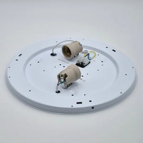 Plafonieră SIRJA 2xE27/60W/230V, Ø 45 cm, albă