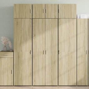 vidaXL Dulap înalt, stejar sonoma, 70x42,5x185 cm, lemn prelucrat