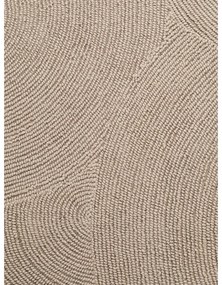 Covor bej țesut manual rotund din lână ø 120 cm Eleni Light Beige – Hanse Home