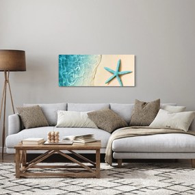 Tablou - Stea de mare pe plajă (120x50 cm)