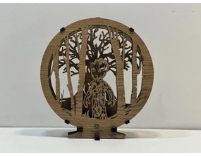 Li-Go 23613/DUB2 - Decorațiune de masă LED reglabilă, LED/12W/230V, 20x22 cm, stejar