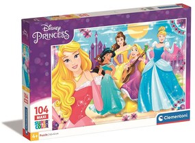 Prințesele Disney Kingdom Puzzle maxi 104 de piese Clementoni