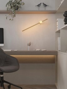 Aplica LED design liniar 60cm Spirit 9w auriu