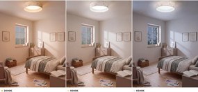 Brilagi-LED Plafonieră VELVET VARI LED/24W/230V CCT Ø 45 cm alb/cu flori