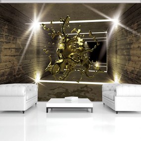 Fototapet - Explozie de culoare în 3D tunel (152,5x104 cm)