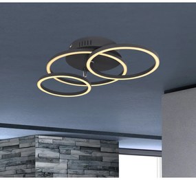 Plafoniera LED moderna design circular KENDY 30W negru