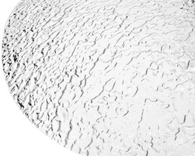 Lustra suspendata din sticla structurata Hat 80 transparent