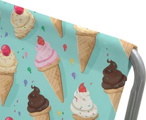 Sezlong de plaja pliabil SAND ICE CREAM, colorat