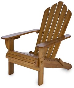 VERMONT, maro, set de 2 scaune de grădină, Adirondack, 73X88X94 cm, pliabil