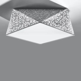 Plafonieră HEXA 2xE27/60W/230V argintie