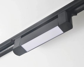 Proiector LED Tip Banda, 20W, 4000K Lumina Neutra, Directionabil Pe Sina Monofazata, Negru