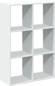 vidaXL Bibliotecă/separator cameră alb 69,5x29x103,5 cm lemn prelucrat