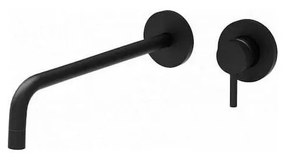 Paffoni - Baterie pentru lavoar LIGHT, montaj încastrat, neagră