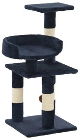 vidaXL Ansamblu pentru pisici, stâlpi din funie sisal, 65 cm, albastru