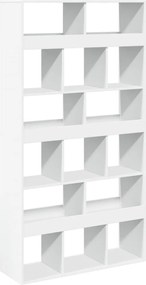 vidaXL Bibliotecă, alb, 100x33x187,5 cm, lemn prelucrat