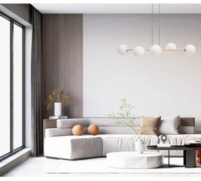 Lustră pe cablu FIRA 5xE27/60W/230V negru