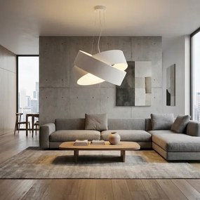 Lustră pe cablu VIENO 2xE27/15W/230V alb