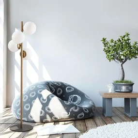 Lampadar Luxer, Aur, 32 x 32 cm